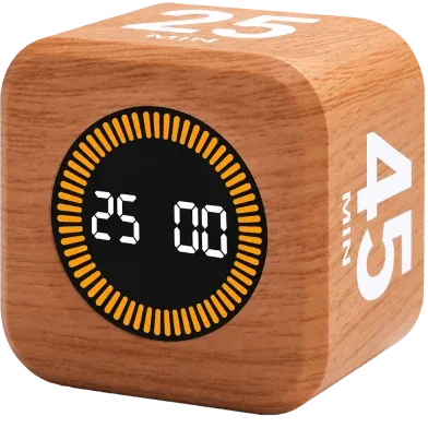 FEIYASI Pomodoro Rotating Timer Wooden Max 45 Minute - Rokomari product